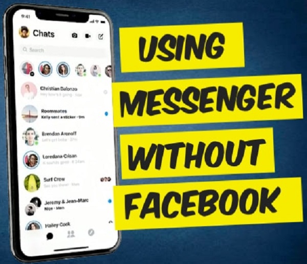 sign up to messenger without facebook