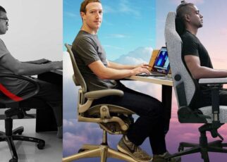 How do you position an ergonomic chair in an office