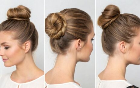Step-by-step tutorial showing how to create a sleek, long-lasting ballerina bun hairstyle.