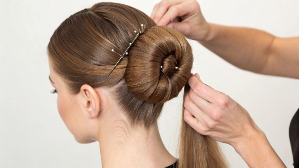 Step-by-step guide to creating a sleek and perfect ballerina bun that stays secure all day