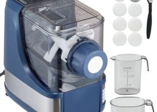 VEVOR smart pasta machine creating multiple pasta shapes.