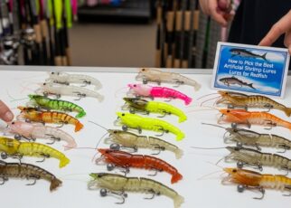 artificial shrimp lure for redfish fishing in shallow marsh water