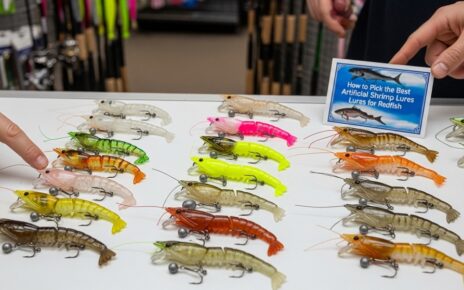 artificial shrimp lure for redfish fishing in shallow marsh water