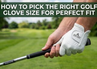 golf glove fitting snug hand example correct size