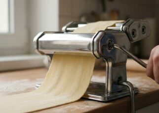 Sailnovo 2-in-1 pasta maker with hand crank and roller