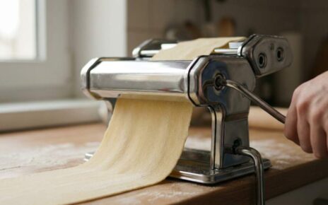 Sailnovo 2-in-1 pasta maker with hand crank and roller